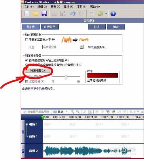 camtasia studio6怎么去除杂音5