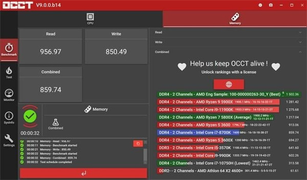 OCCT烤机工具